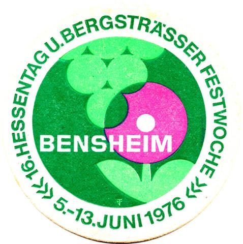 bensheim hp-he guntrum rund 2b (215-hessentag bensheim 1976)